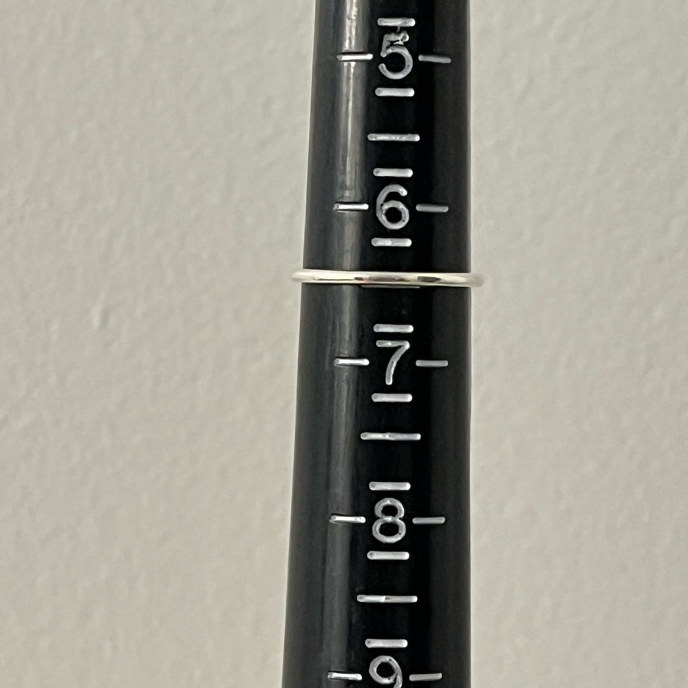 925 Solid Sterling Silver Minimal Stacking Ring R… - image 8